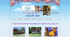 Desktop Screenshot of lotuswellnesscottage.com